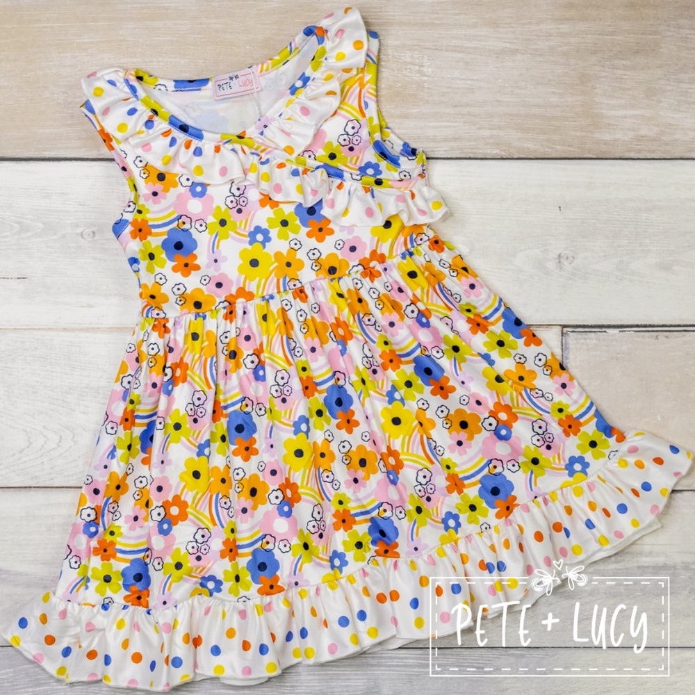 Rainbow Flowers - Dress
